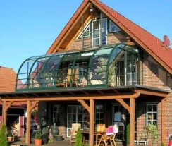 Hoklartherm 16 x 27 Foot Berlin V Type 8 Solarveranda Greenhouse
