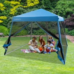 Costway 10 Foot Mesh Sidewall Pop-Up Canopy