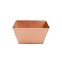 Achla 12 Inch Copper-Plated Steel Tapered Planter Box