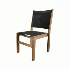 Royal Teak Collection Captiva Side Sling Stacking Chair