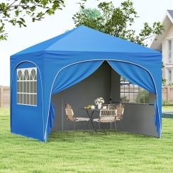 Costway 10 x 10 Foot Pop-Up Canopy Tent with Removable Sidewalls