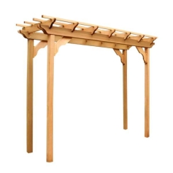 Creekvine Designs 3 x 10 Foot Red Cedar Courtyard Pergola