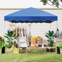 Costway 10 x 10 Foot Foldable Pop-Up Canopy Tent with Wheeled Bag