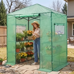 Eagle Peak 6 x 4 Foot Portable Walk-In Greenhouse