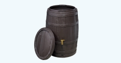 Graf 110 Gallon Vino Rain Barrel with Fast Flow Tap