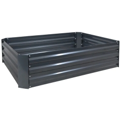 Sunnydaze 4 x 2 Foot Galvanized Steel Rectangular Raised Garden Bed