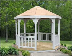 Creekvine Designs 10 Foot Vinyl Octagon Gazebo