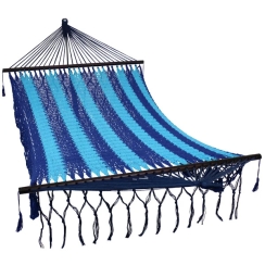 Sunnydaze Deluxe American Style Two-Person Hammock with Spreader Bars