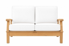 Royal Teak Collection Miami Right Arm 2-Seater Loveseat