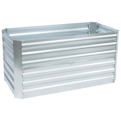 Sunnydaze 4 x 2 Foot Rectangle Galvanized Steel Raised Garden Bed