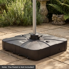 Costway 35 Inch Fillable Square Cantilever Umbrella Base