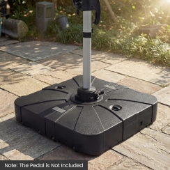 Costway 34 Inch Fillable Square Cantilever Umbrella Base