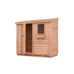 Outdoor Living Today 8 x 4 Foot SpaceSaver Lean-To Cedar Shed