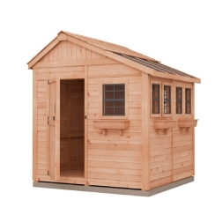 Outdoor Living Today 8 x 8 Foot SunShed Cedar Garden Shed