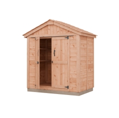Outdoor Living Today 6 x 4 Foot SpaceMaster Double Door Cedar Shed