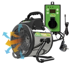 Bio Green Palma Electric Greenhouse Heater with Fan - Digital Thermostat