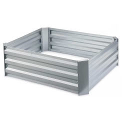 JR Home Rectangular Galvanized Steel Raised Garden Bed