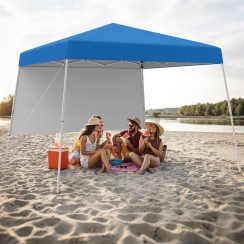 Costway 8 x 8 Foot Slant Leg Canopy Tent with Backpack