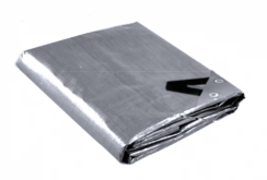 Bio Green 33 x 48 Foot Silver Rainexo Heavy-Duty Tarpaulin