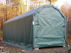 Rhino Shelter 12 x 20 x 12 Foot Barn Style Instant Garage