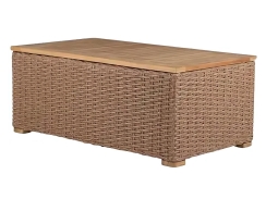 Royal Teak Collection Honey Wicker Boca Coffee Table