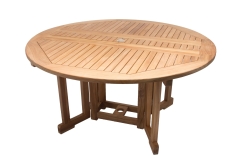Royal Teak Collection 6 Foot Round Drop Leaf Table