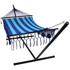 Sunnydaze Deluxe American Style Mayan Hammock with Stand