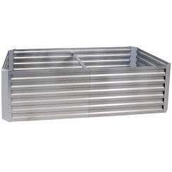 Sunnydaze 71 Inch Rectangular Galvalume Steel Raised Garden Bed