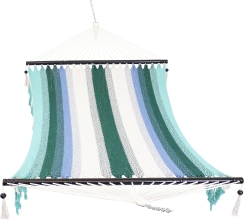 Sunnydaze Woven Two-Person Hammock with Spreader Bars