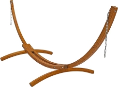 Sunnydaze 12 Foot Curved Wooden Hammock Stand