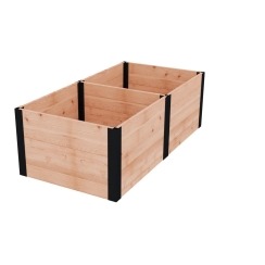 Outdoor Living Today 6 x 3 Foot Urban Cedar Raised Garden Bed