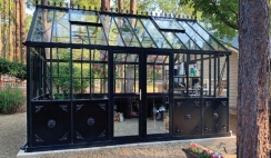 Janssens 13 x 20 Foot Retro Black Royal Victorian Greenhouse