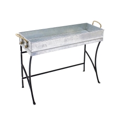 Achla 22 Inch Trestle Plant Stand with Tray