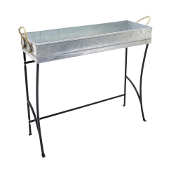 Achla 27 Inch Trestle Plant Stand with Tray