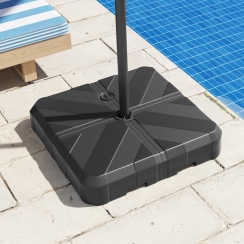 Costway 27 Inch Fillable Cross Bracket Offset Umbrella Base
