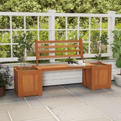Costway 68 Inch Wooden Bench Planter