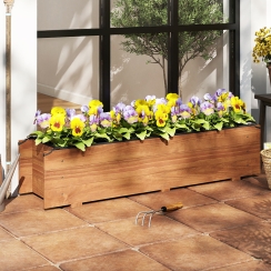 Costway 44 Inch Raised Garden Bed with Liner