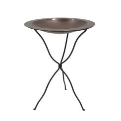 Achla 24 Inch Classic Copper Birdbath with Ring Stand