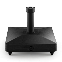 Costway 17 Inch Fillable Umbrella Base Stand with Locking Wheels