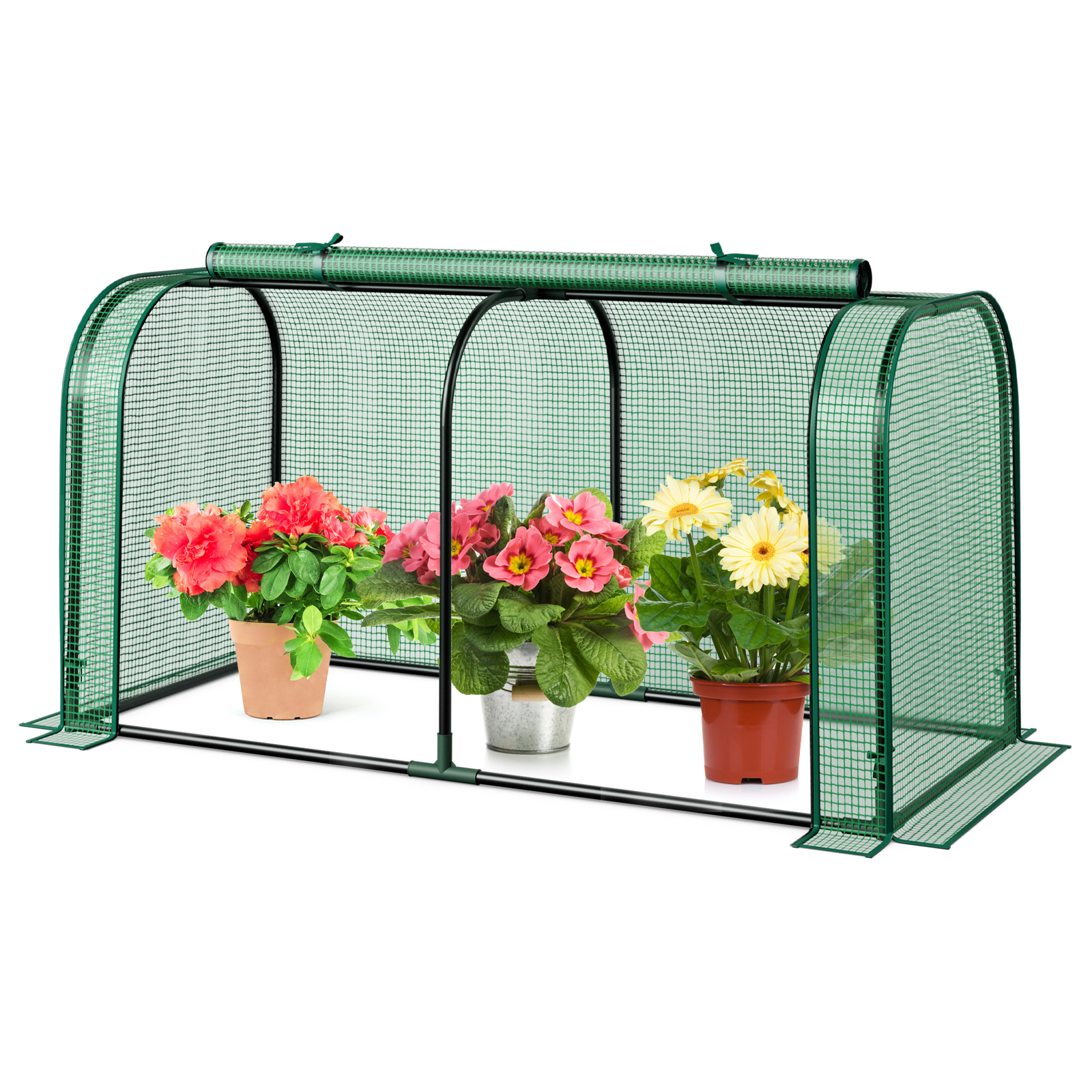 Costway 47 x 22 Inch Mini Tunnel Greenhouse