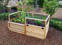 Outdoor Living Today 6 x 3 Foot Cedar Raised Garden Bed