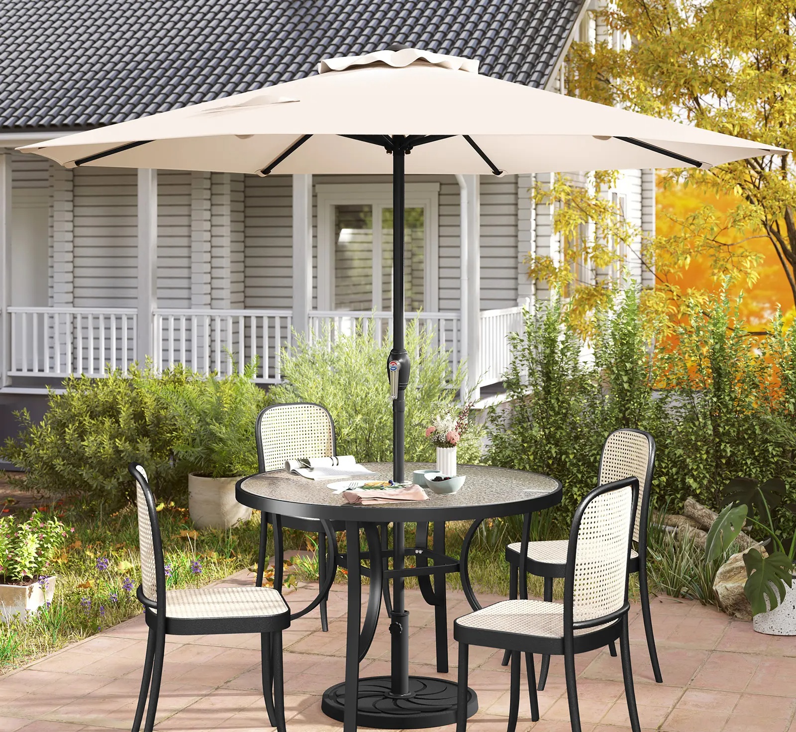 Costway 8.5 Foot Heavy Duty Market Umbrella