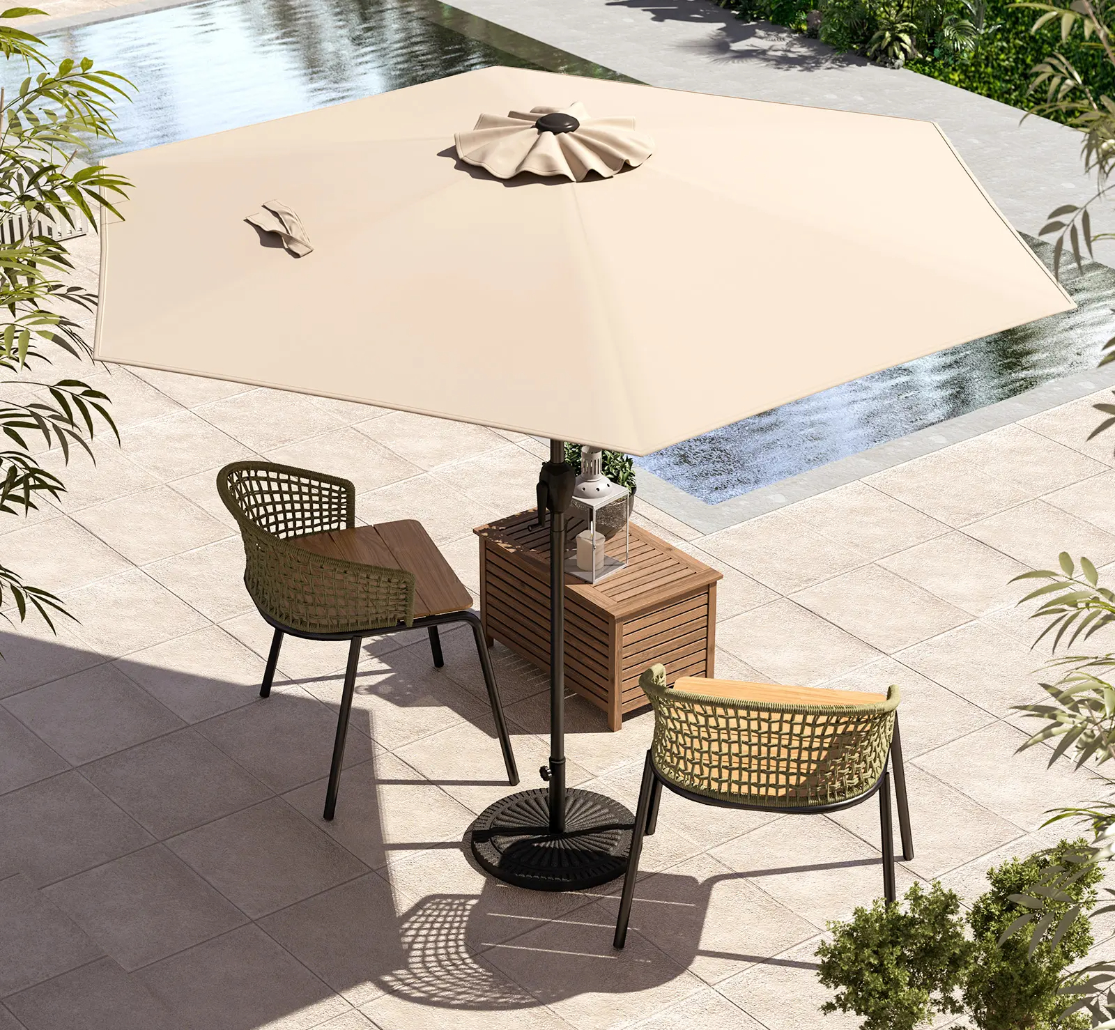 Costway 7.5 Foot Heavy Duty Patio Market Umbrella