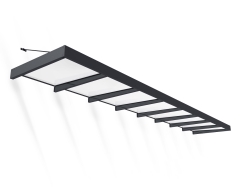 Palram - Canopia 25 x 5 Foot Sophia XL 8000 Grey and White Awning