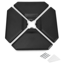 Costway 33 Inch Octagon Cantilever Patio Umbrella Weight Set - 195 Pounds