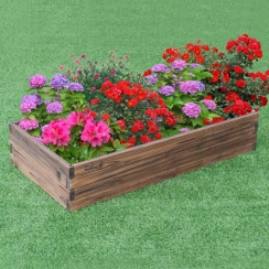 Costway 4 x 2 Foot Wooden Raised Garden Bed