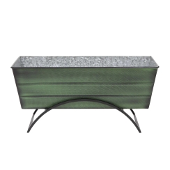 Achla Green Medium Flower Box with Odette Stand