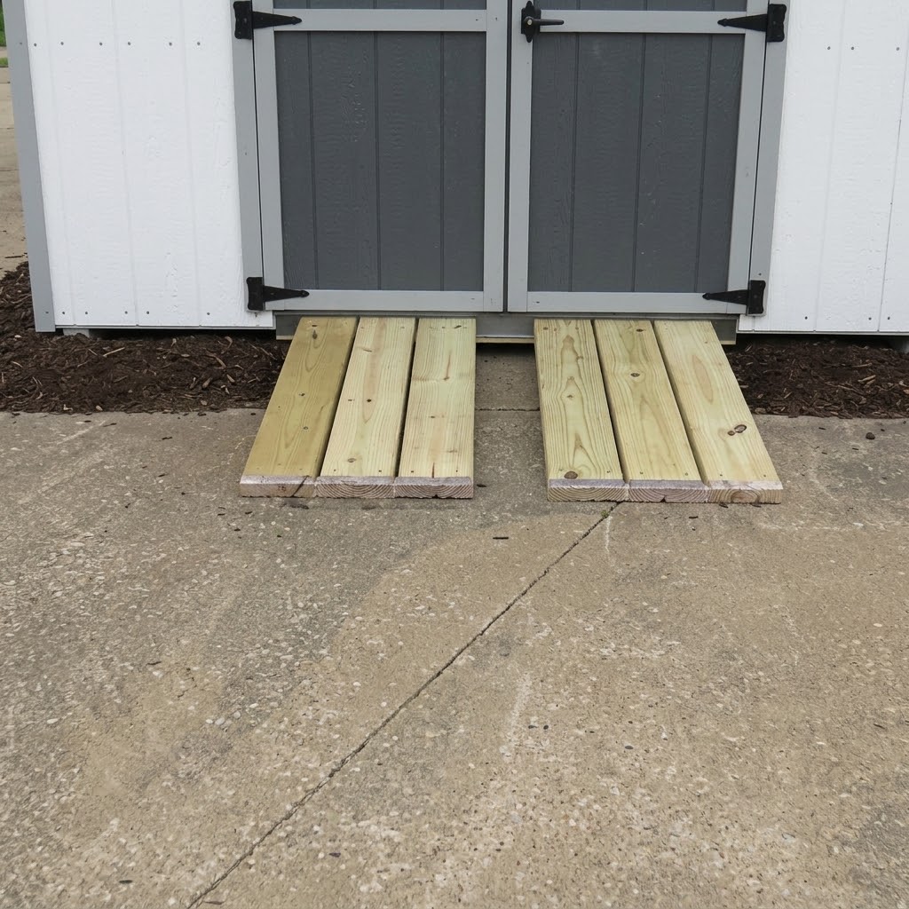 Alpine Structures Treated Ramp for Double Doors