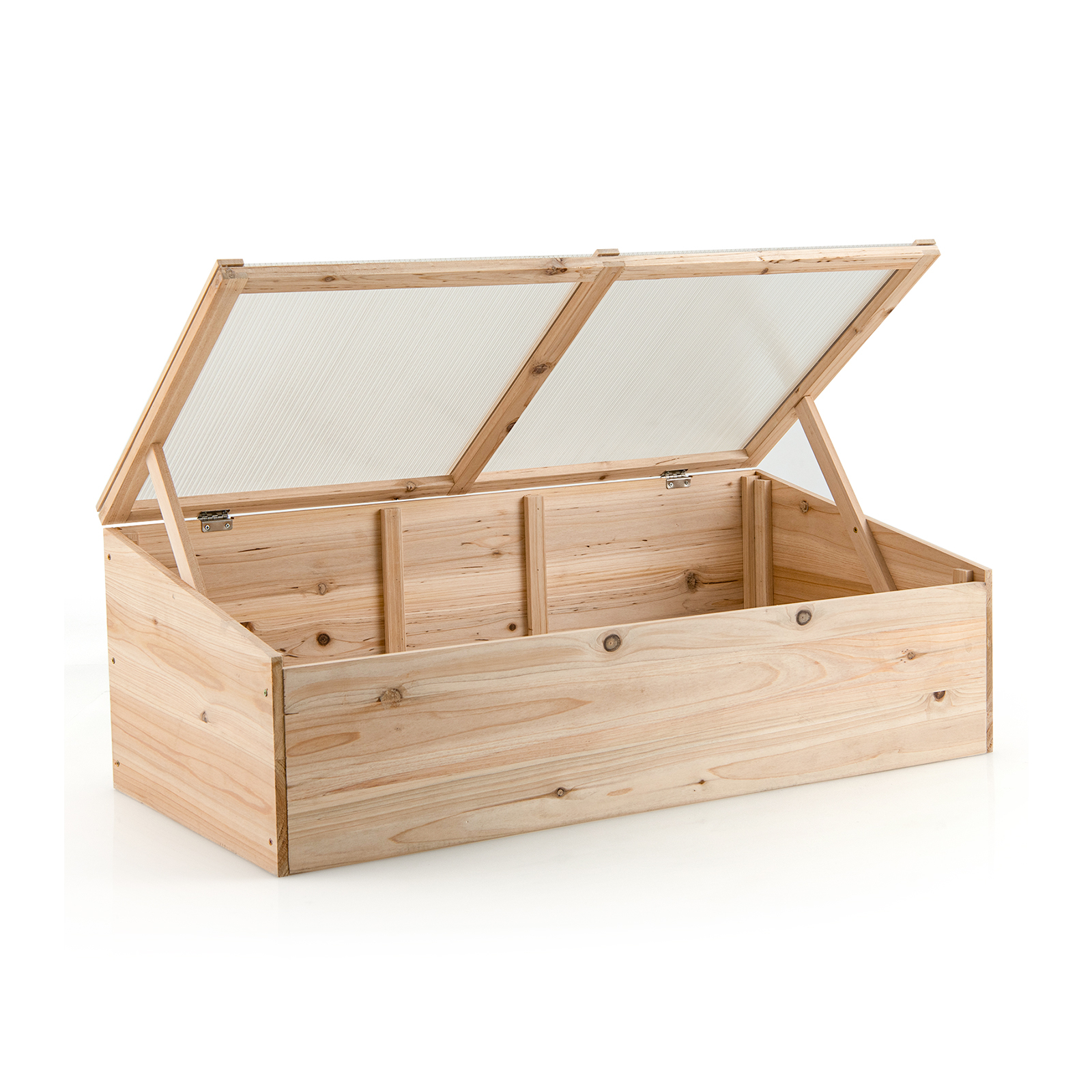 Costway 39 x 20 Inch Portable Wooden Greenhouse Box