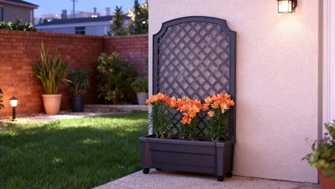 Exaco Calypso Planter with Trellis